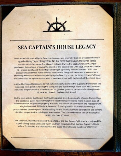 Legacy of Sea Captain's House