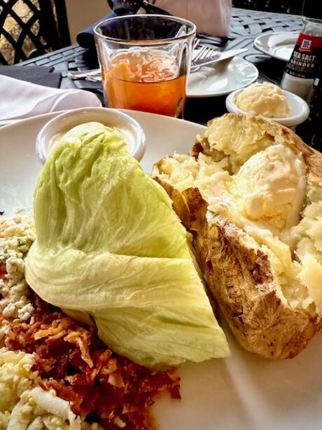 Unique Wedge Salad at sea captain's house